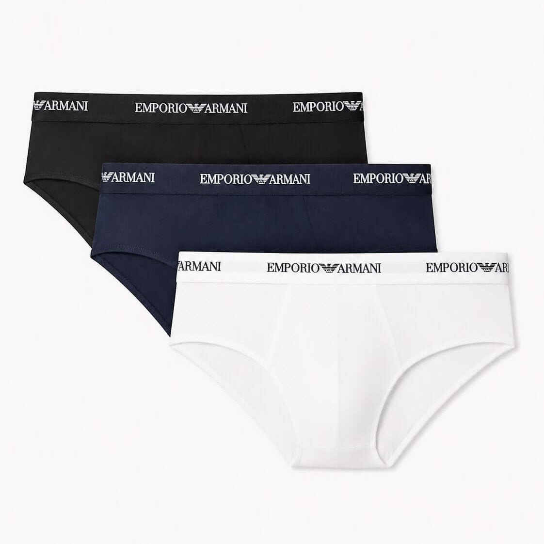 Emporio Armani 3 Pack Stretch Cotton Briefs