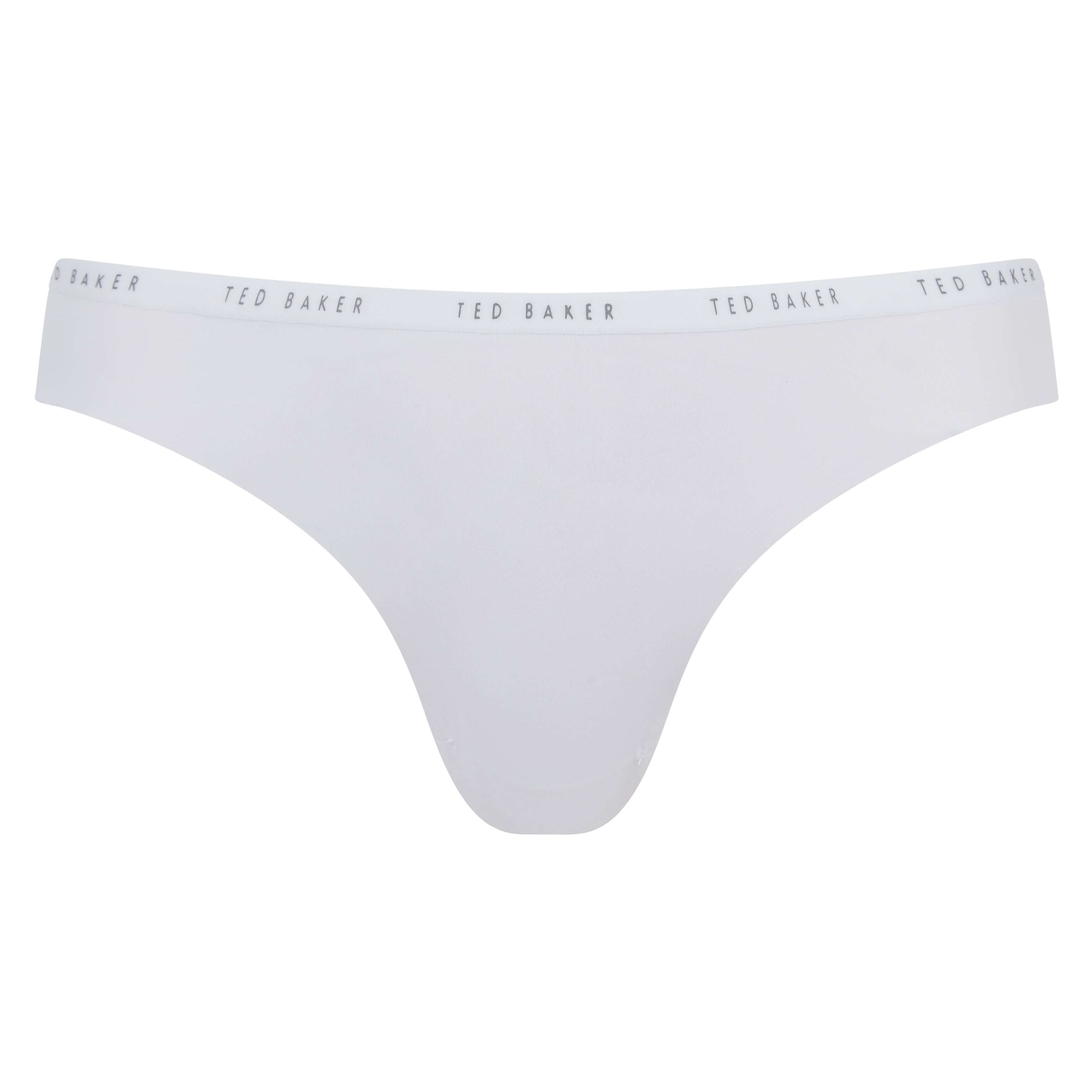 Ted Baker Mila Embossed Women Briefs – 3 Pack White, Black & Irish Cream