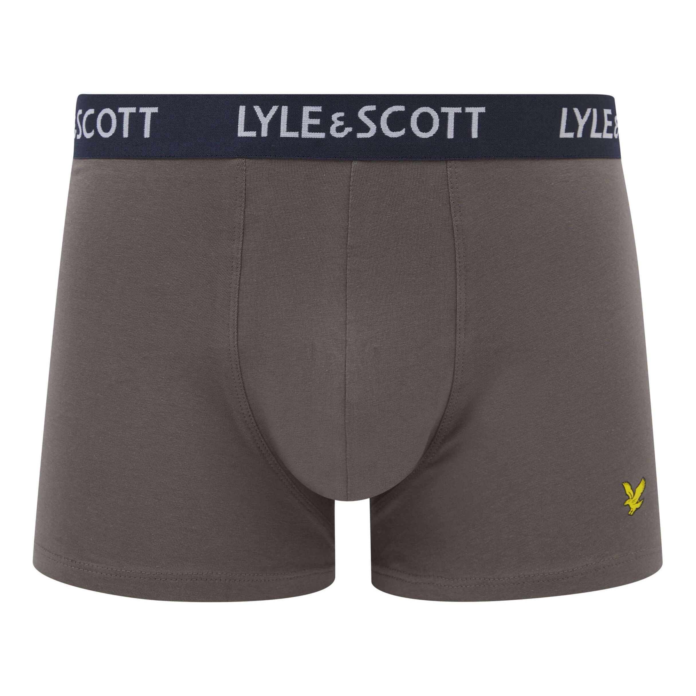 Lyle & Scott Men's - 5 Pack Miller Trunks - Peacoat/Ruby Wine/Grey/Blue/Beetle