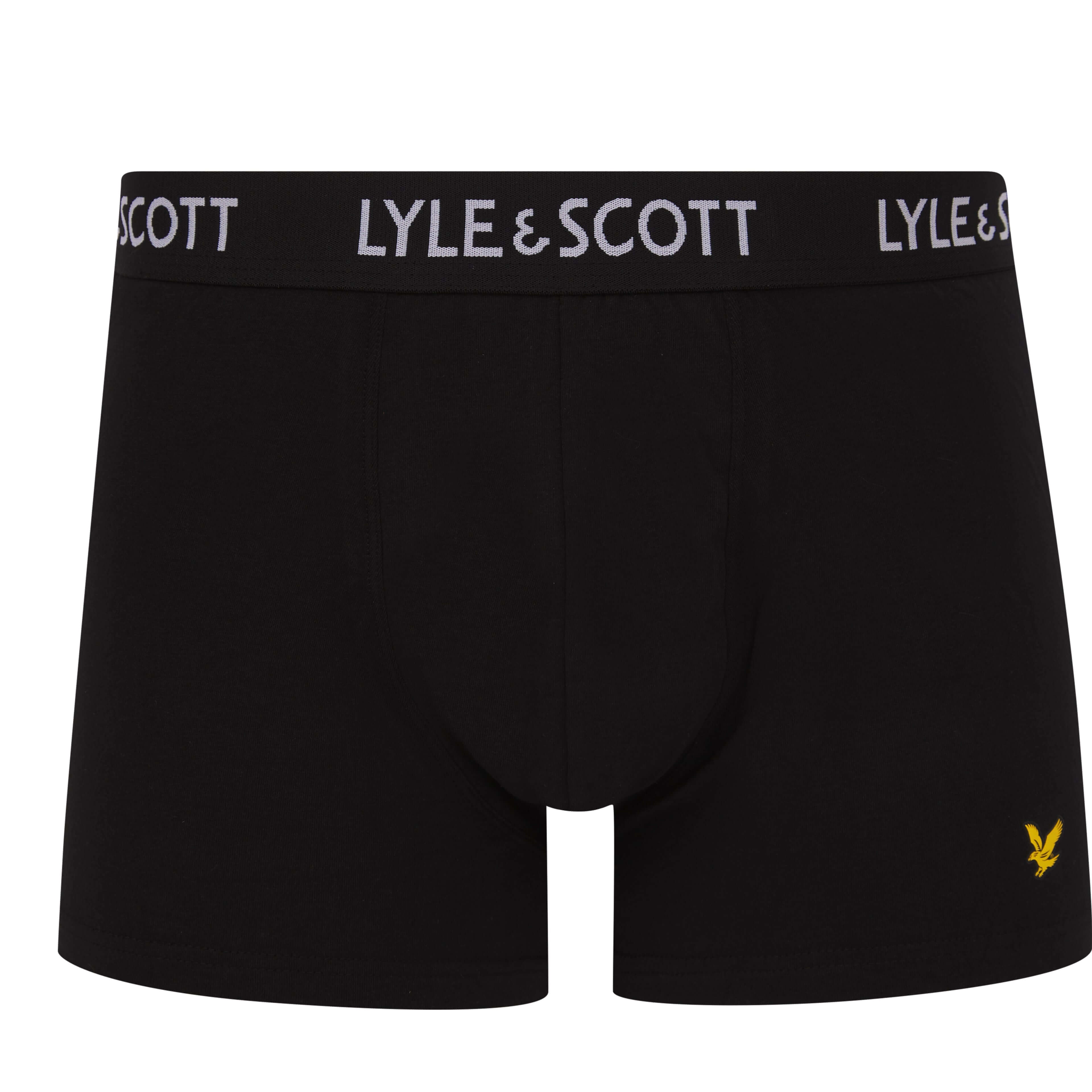 Lyle & Scott 5 Pack Miller Boxer Shorts – Cotton Stretch Trunks for Men, Multi