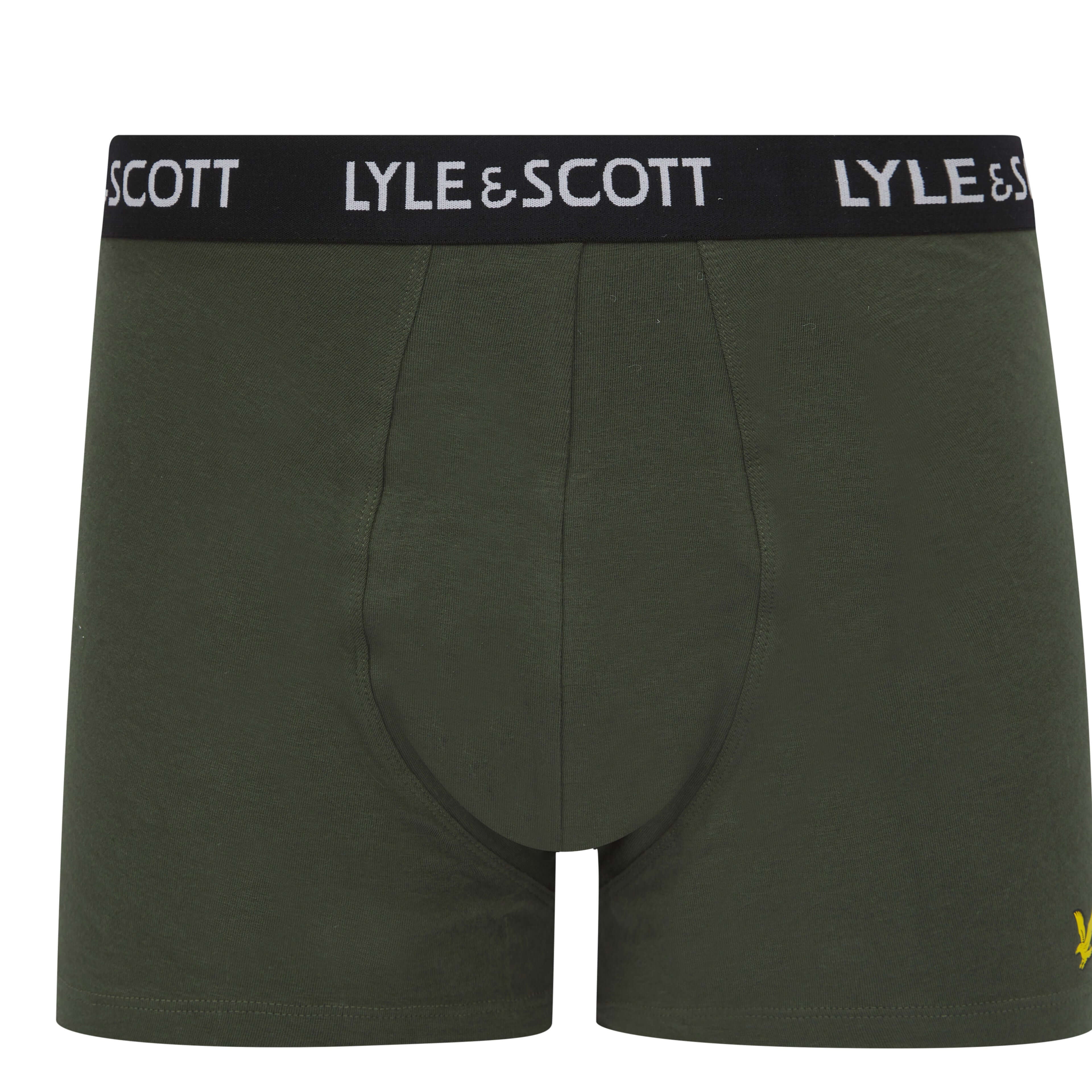 Lyle & Scott 5 Pack Miller Boxer Shorts – Cotton Stretch Trunks for Men, Multi
