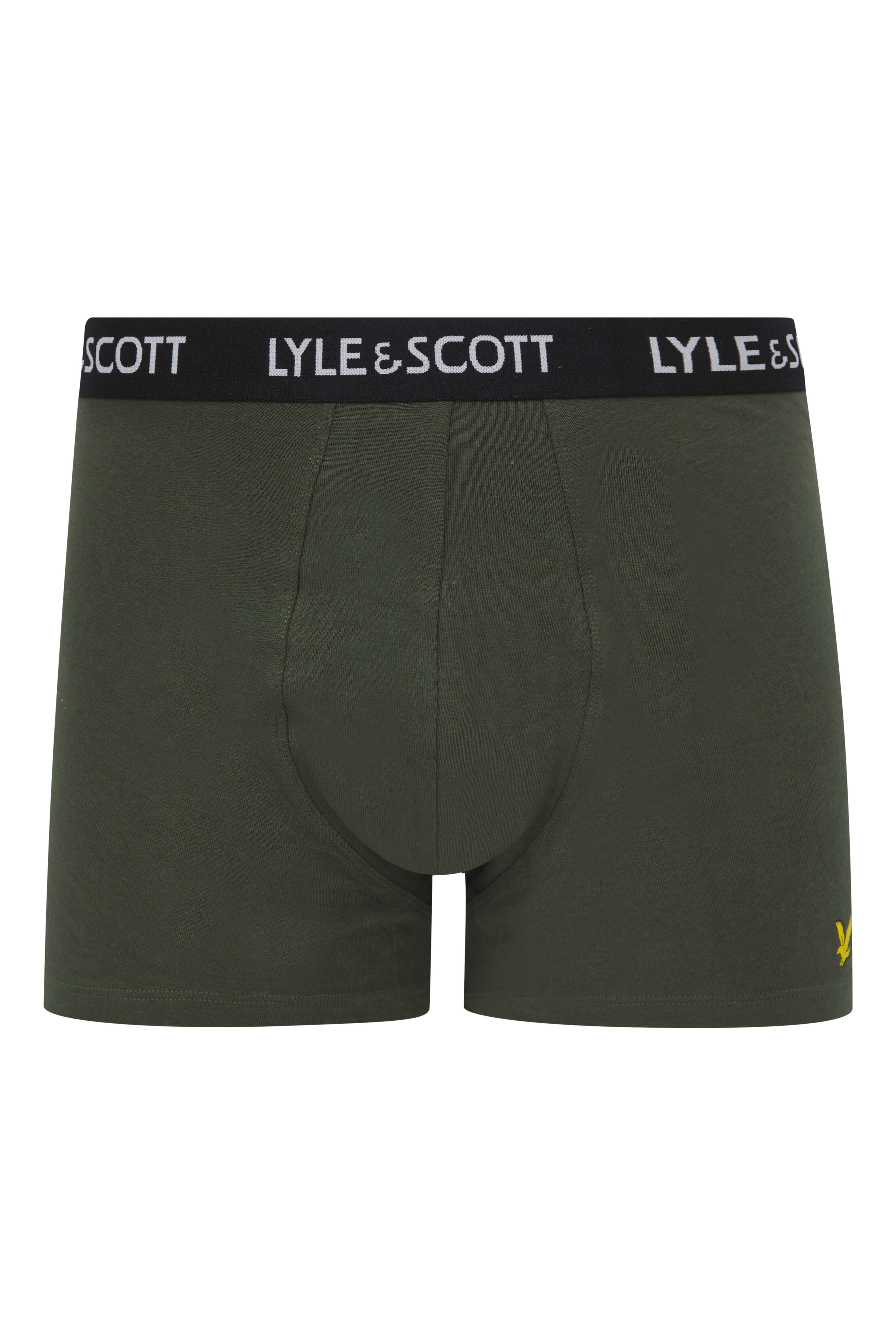 Lyle & Scott 5 Pack Miller Boxer Shorts – Cotton Stretch Trunks for Men, Multi
