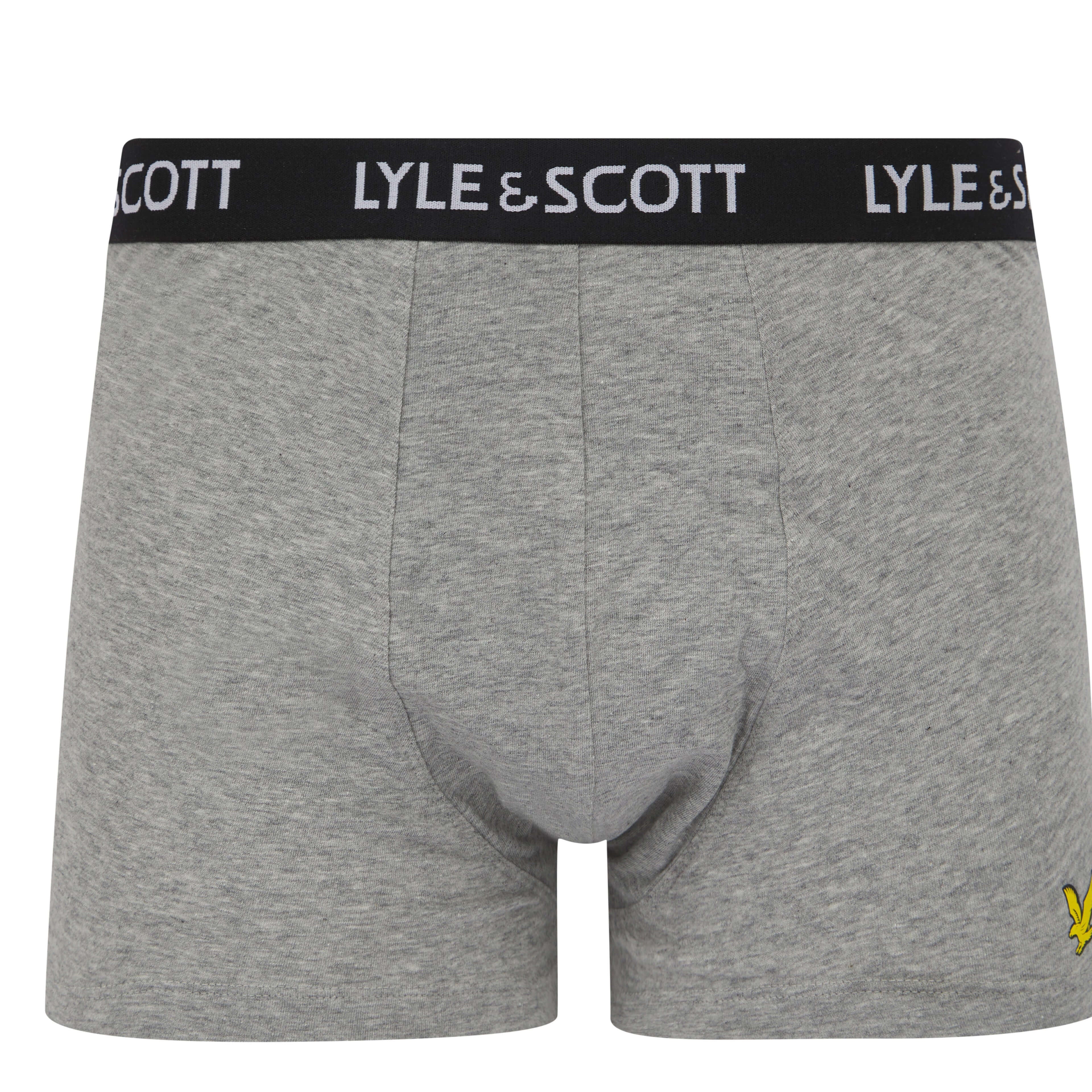 Lyle & Scott 5 Pack Miller Boxer Shorts – Cotton Stretch Trunks for Men, Multi