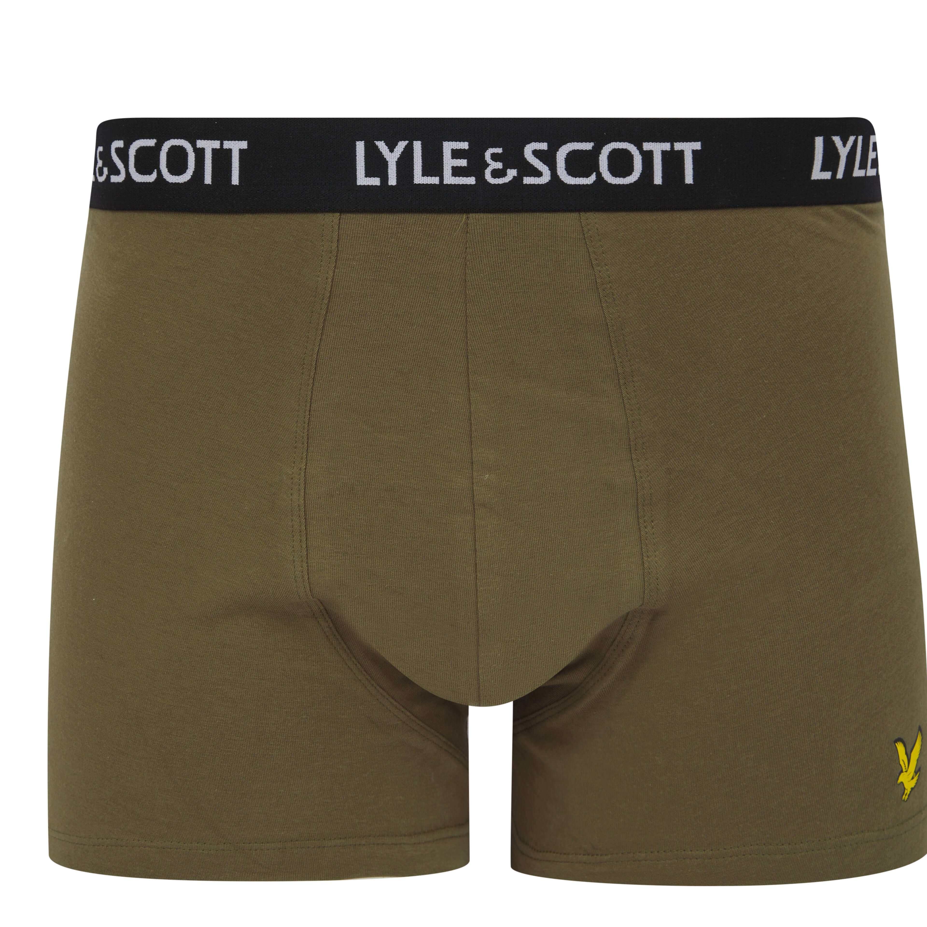 Lyle & Scott 5 Pack Miller Boxer Shorts – Cotton Stretch Trunks for Men, Multi