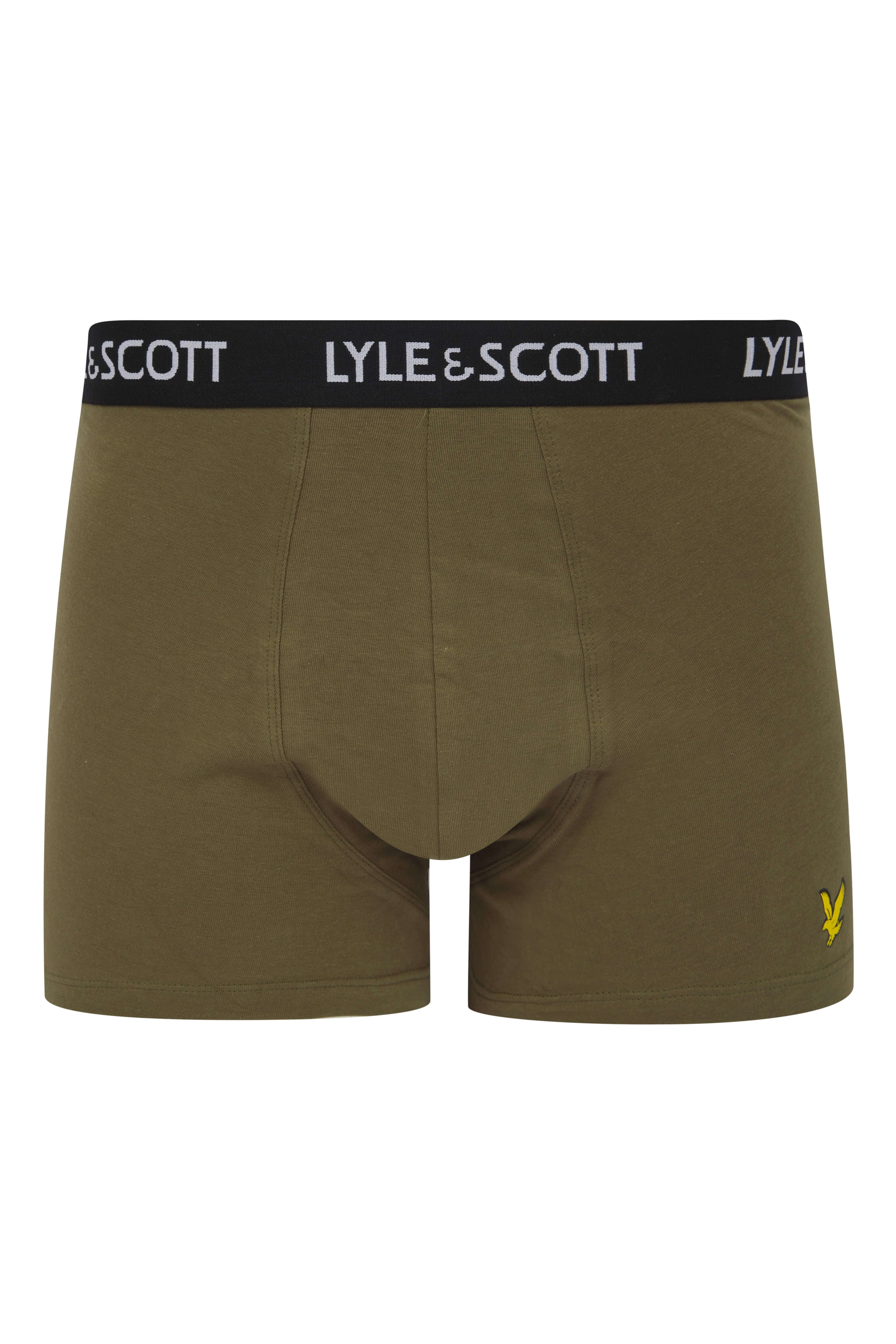 Lyle & Scott 5 Pack Miller Boxer Shorts – Cotton Stretch Trunks for Men, Multi