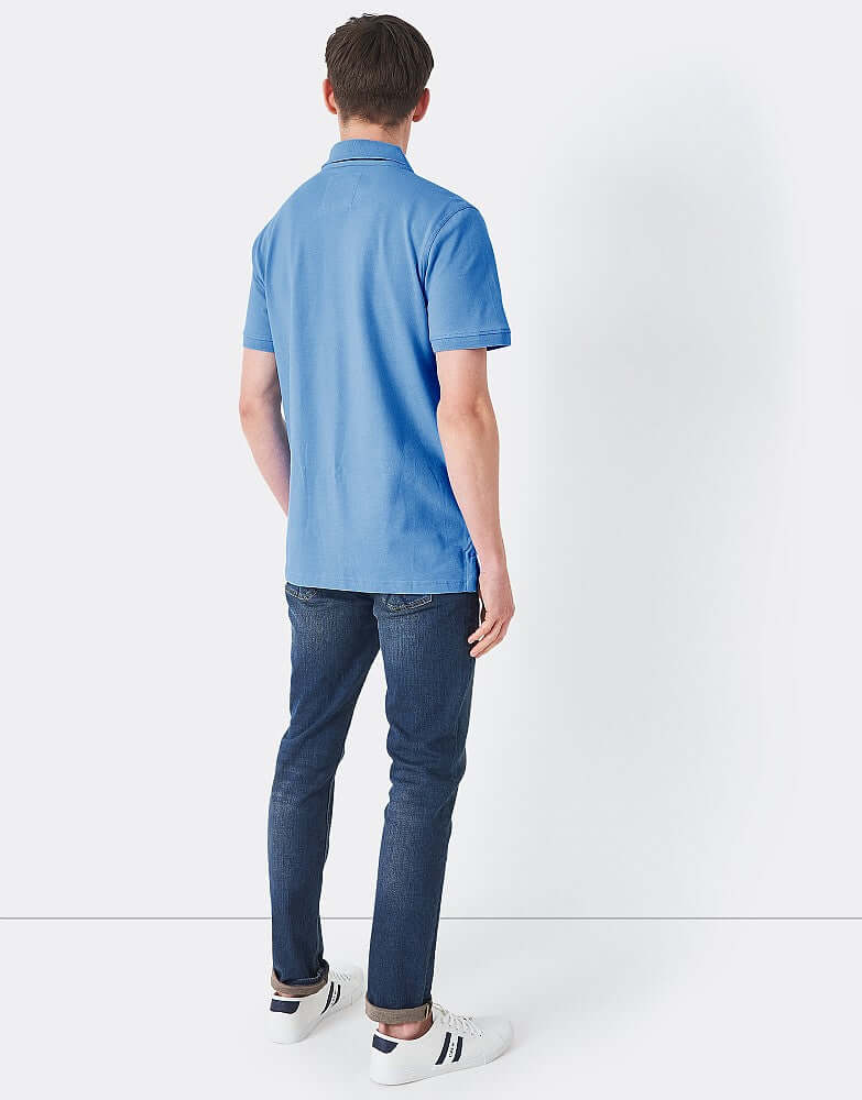 Crew Clothing Classic Pique Polo Shirt - Heritage Sky Blue