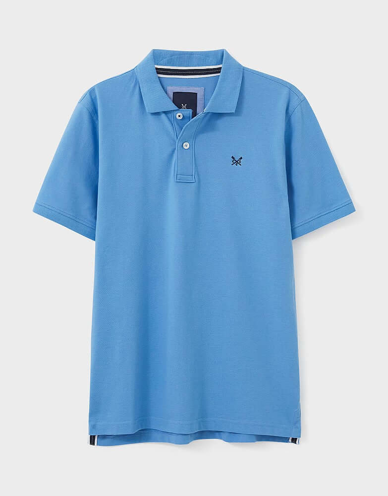 Crew Clothing Classic Pique Polo Shirt - Heritage Sky Blue