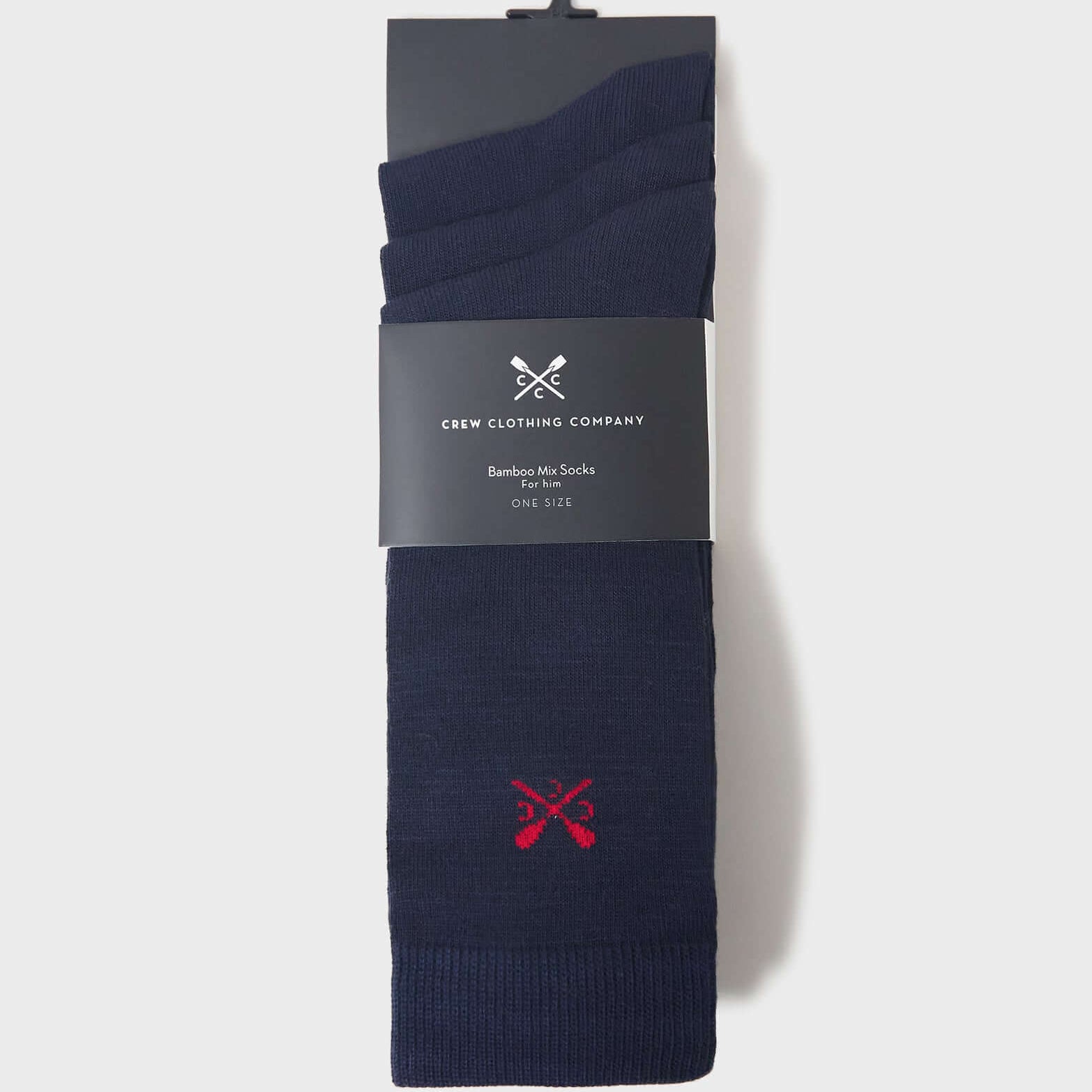 Crew Clothing 3 Pack Classic Bamboo Socks - Navy