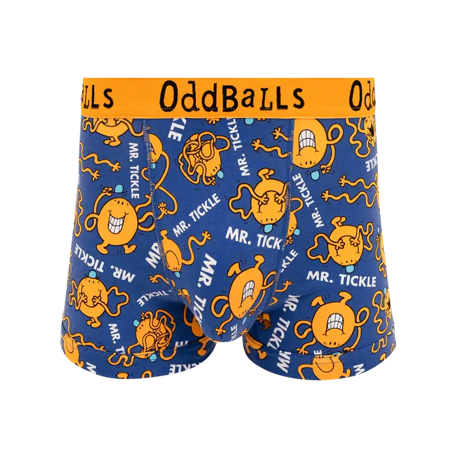 Oddballs Mr Tickle - Mr Men, Boxer Shorts - Cotton Stretch Trunks