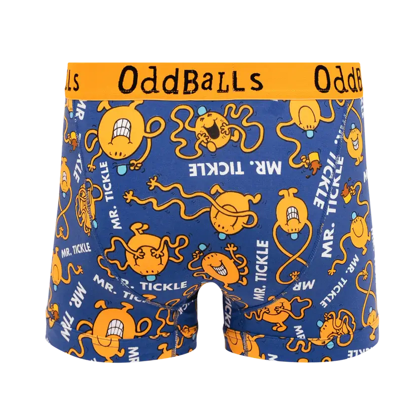 Oddballs Mr Tickle - Mr Men, Boxer Shorts - Cotton Stretch Trunks