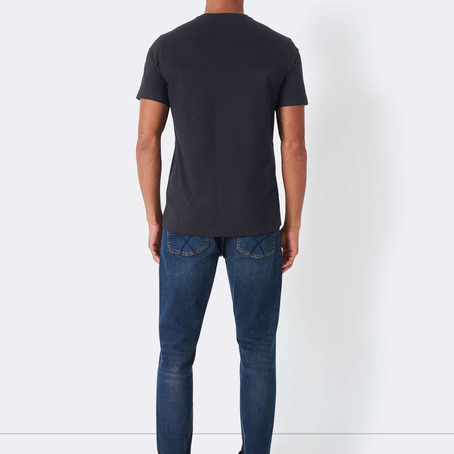 Crew Clothing Classic Crew Neck T-Shirt, 100% Cotton - Heritage Black