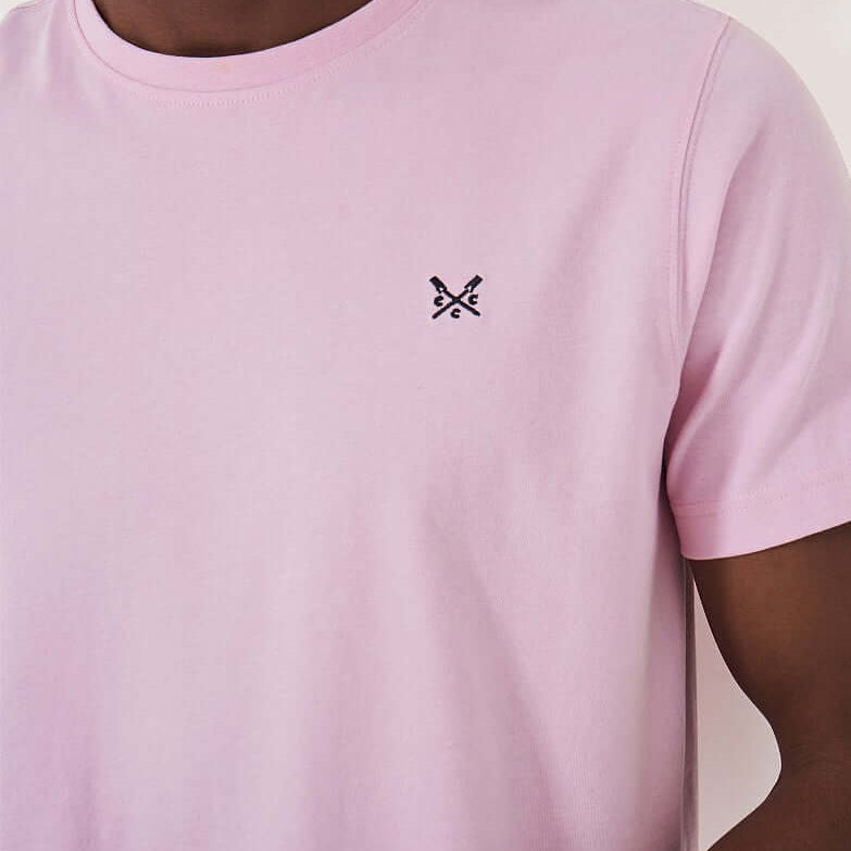 Crew Clothing Classic Crew Neck T-Shirt, 100% Cotton - Classic Pink