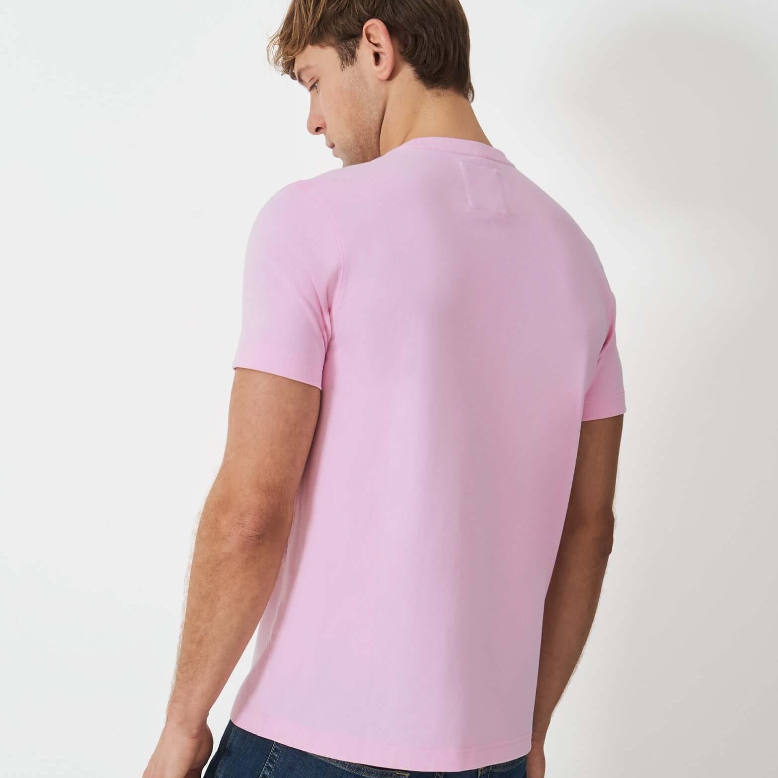 Crew Clothing Classic Crew Neck T-Shirt, 100% Cotton - Classic Pink