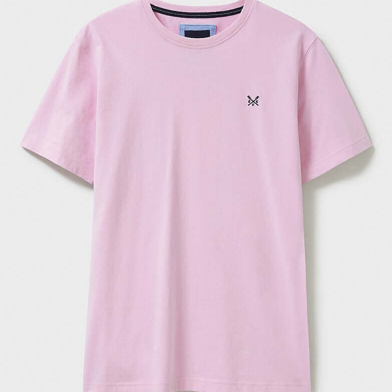 Crew Clothing Classic Crew Neck T-Shirt, 100% Cotton - Classic Pink