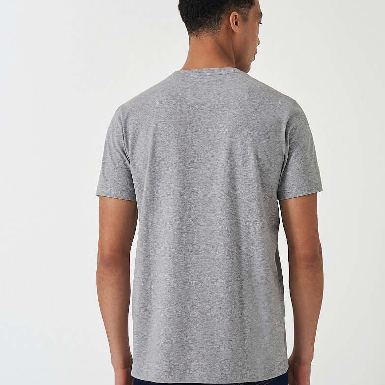 Crew Clothing Classic Crew Neck T-Shirt, 100% Cotton - Heather Grey