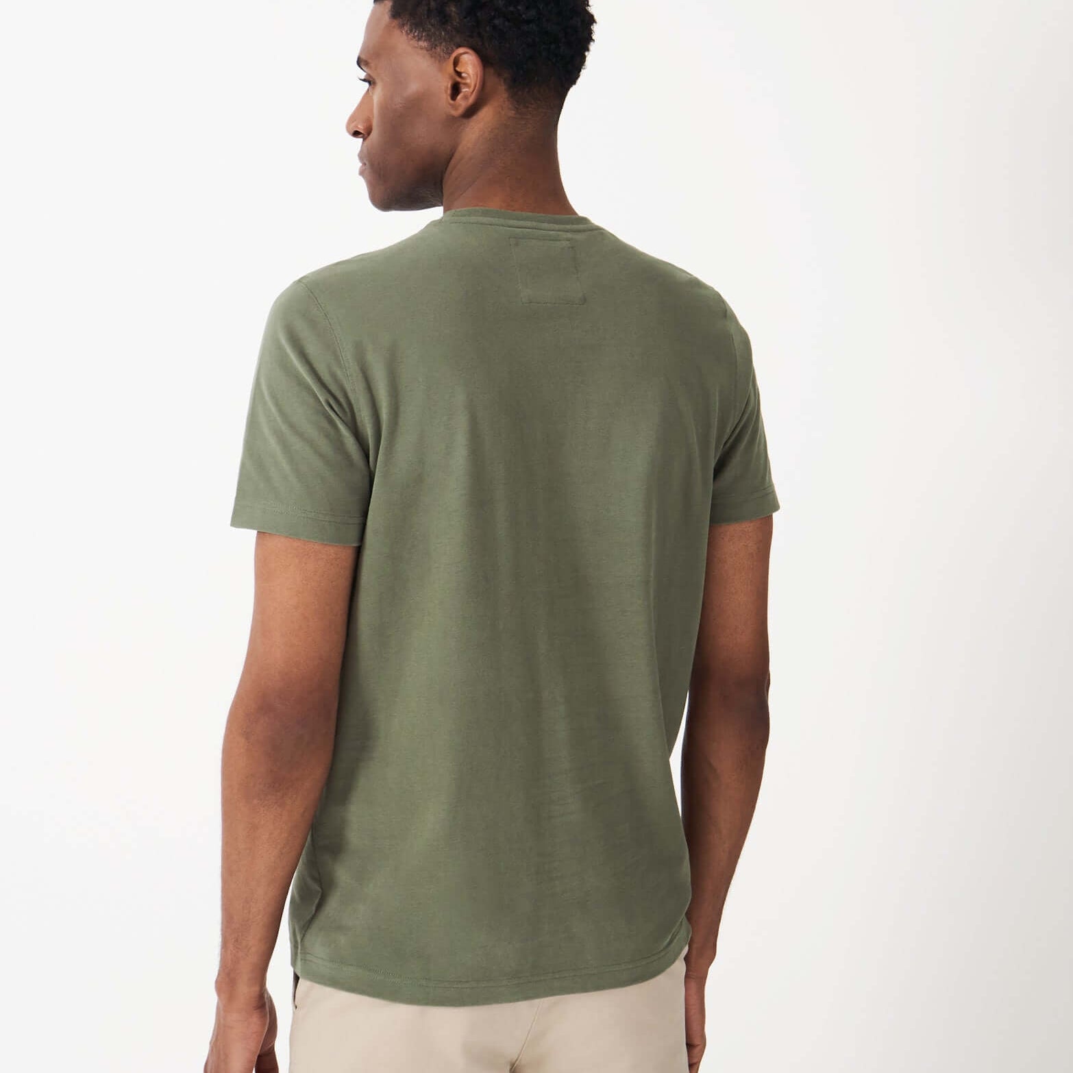 Crew Clothing Classic Crew Neck T-Shirt, 100% Cotton - Heritage Olive