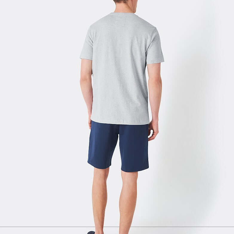 Crew Clothing Classic Crew Neck T-Shirt, 100% Cotton - Ice Grey