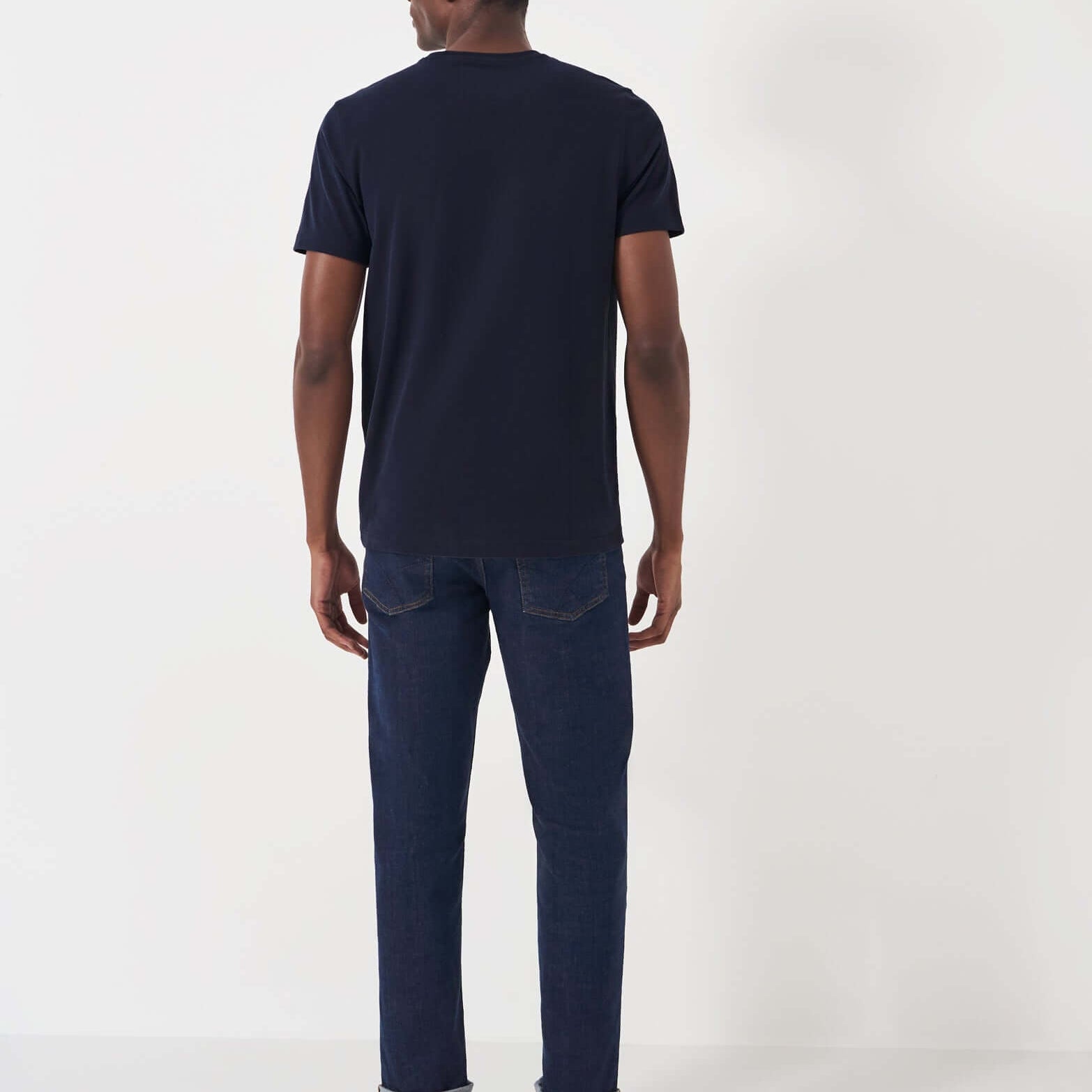 Crew Clothing Classic Crew Neck T-Shirt, 100% Cotton - Heritage Navy