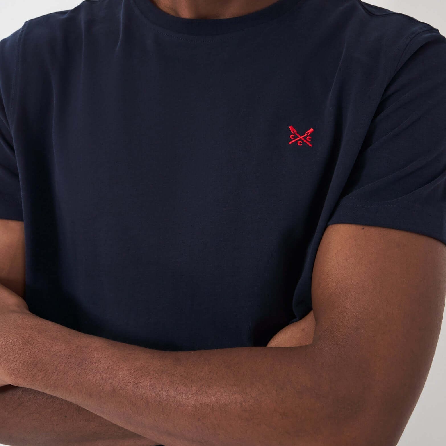 Crew Clothing Classic Crew Neck T-Shirt, 100% Cotton - Heritage Navy