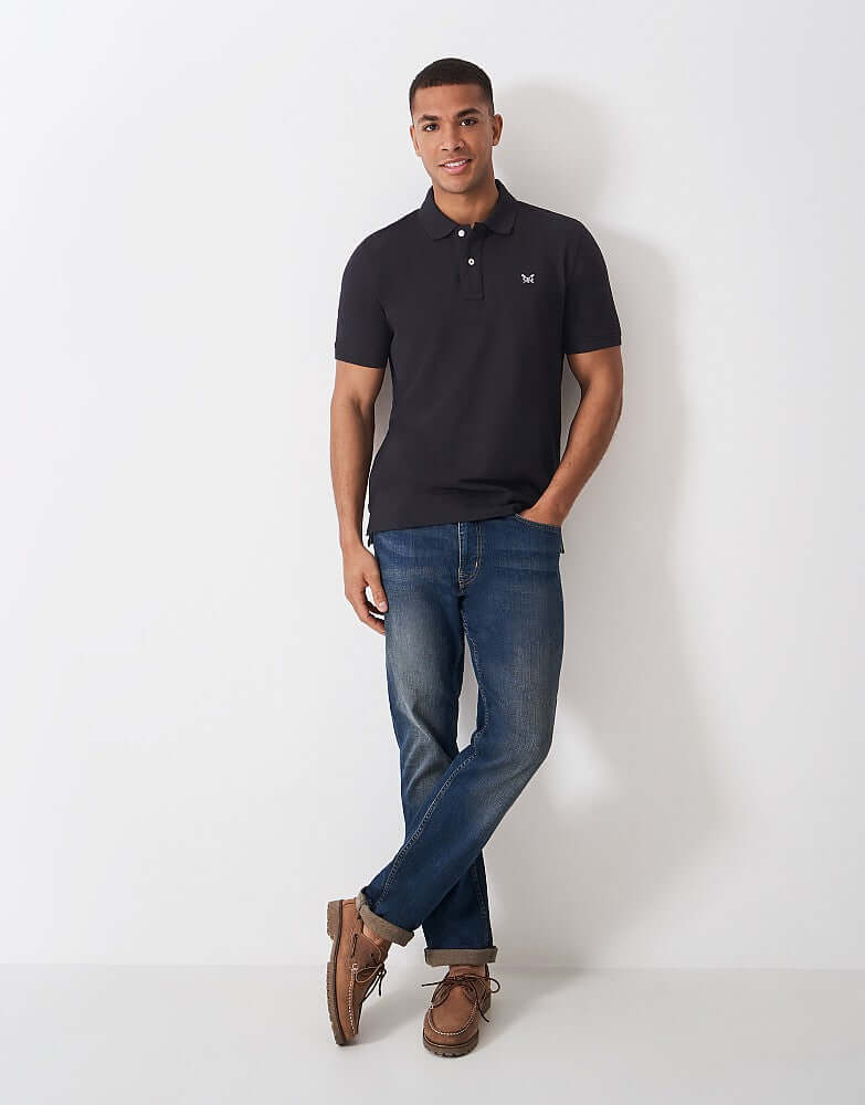 Crew Clothing Classic Pique Polo Shirt - Heritage Black