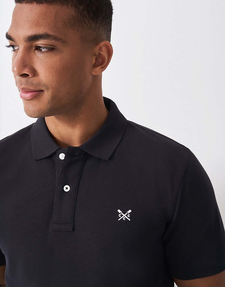 Crew Clothing Classic Pique Polo Shirt - Heritage Black