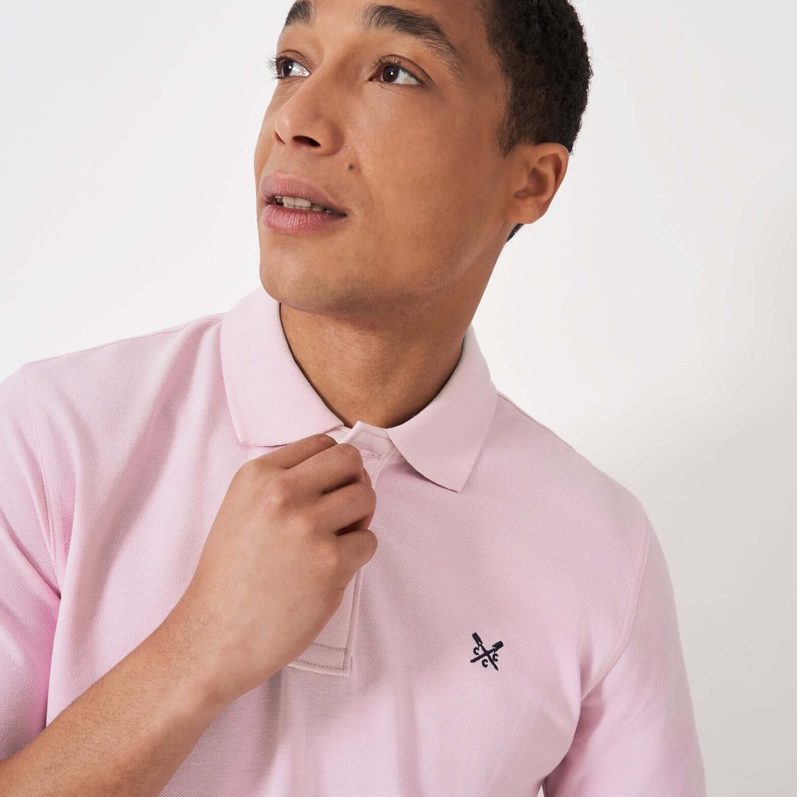 Crew Clothing Classic Pique Polo Shirt - Heritage Pink, 100% Cotton