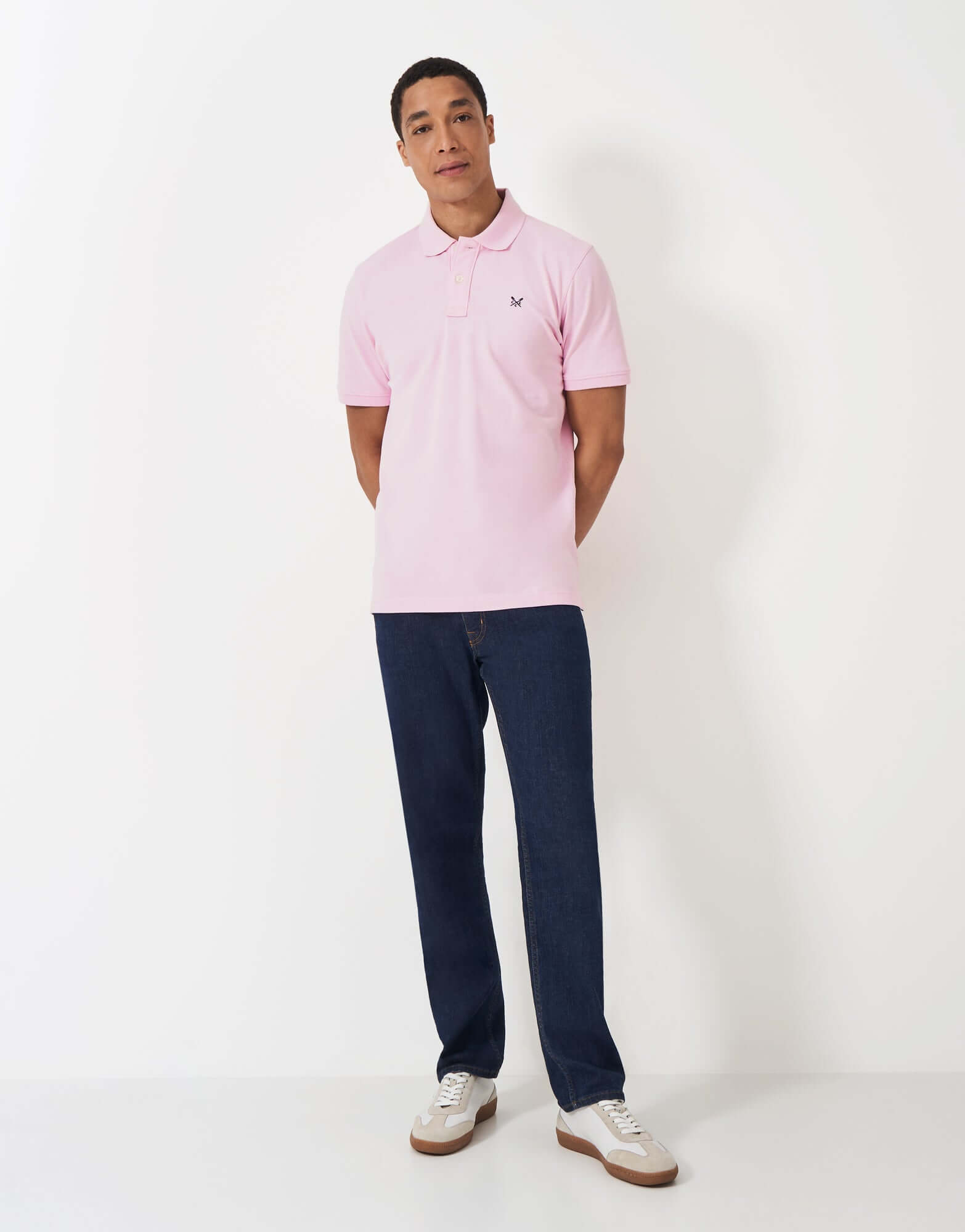 Crew Clothing Classic Pique Polo Shirt - Heritage Pink, 100% Cotton