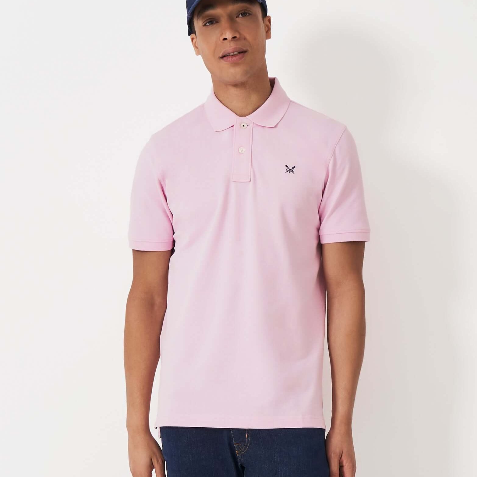 Crew Clothing Classic Pique Polo Shirt - Heritage Pink, 100% Cotton