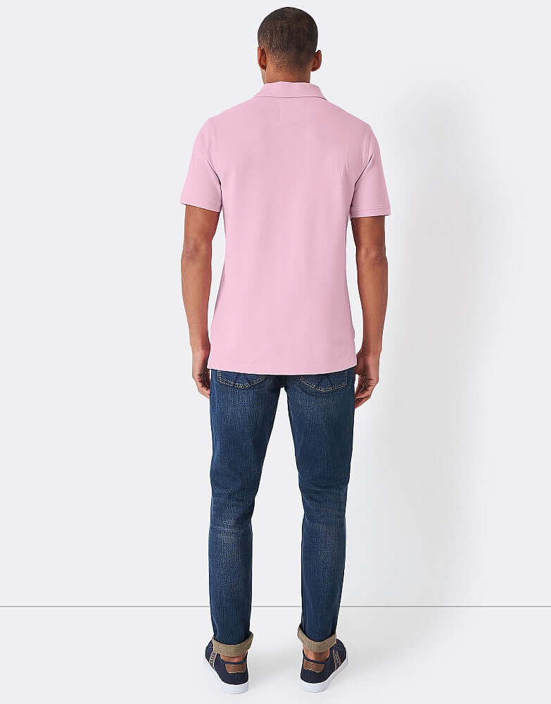 Crew Clothing Classic Pique Polo Shirt - Heritage Pink, 100% Cotton