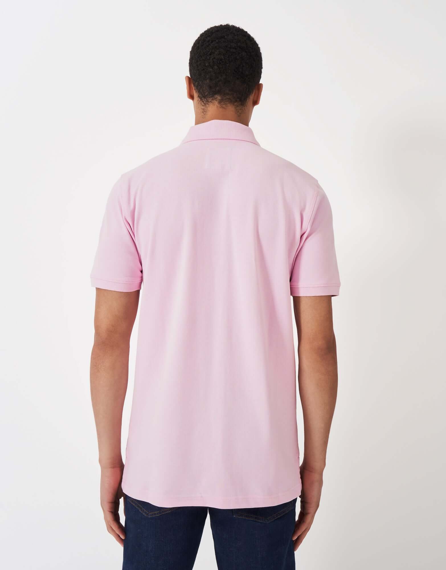 Crew Clothing Classic Pique Polo Shirt - Heritage Pink, 100% Cotton