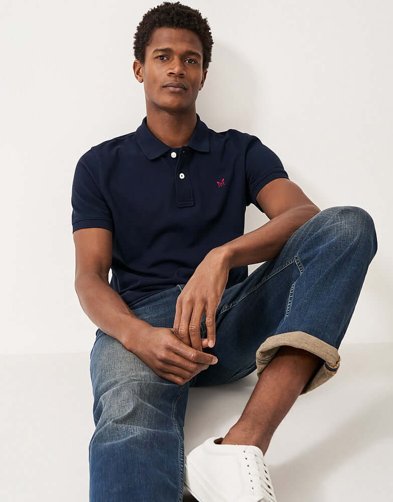 Crew Clothing Classic Pique Polo Shirt - Heritage Dark Navy