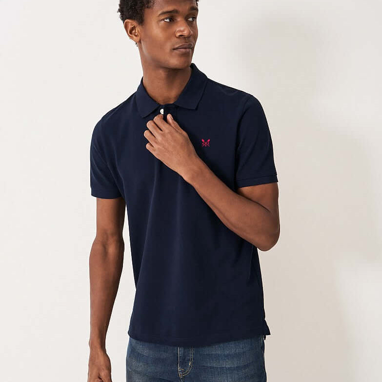 Crew Clothing Classic Pique Polo Shirt - Heritage Dark Navy