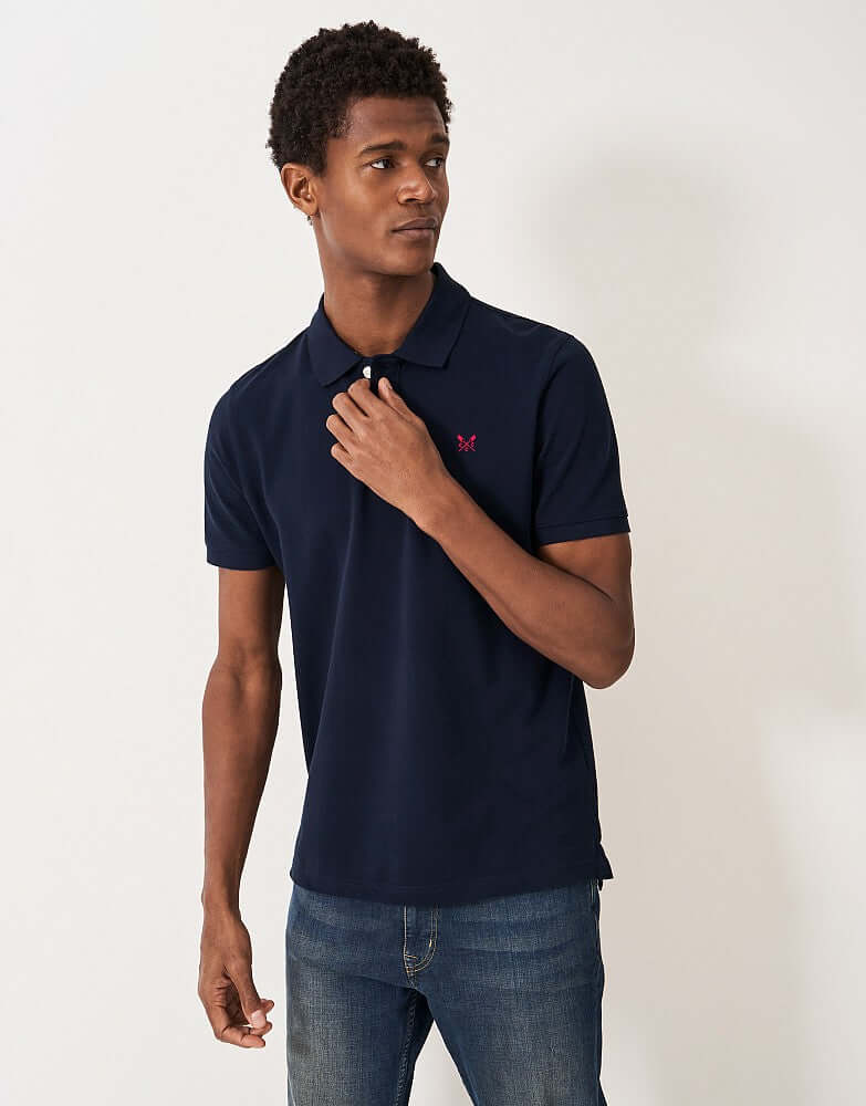 Crew Clothing Classic Pique Polo Shirt - Heritage Dark Navy