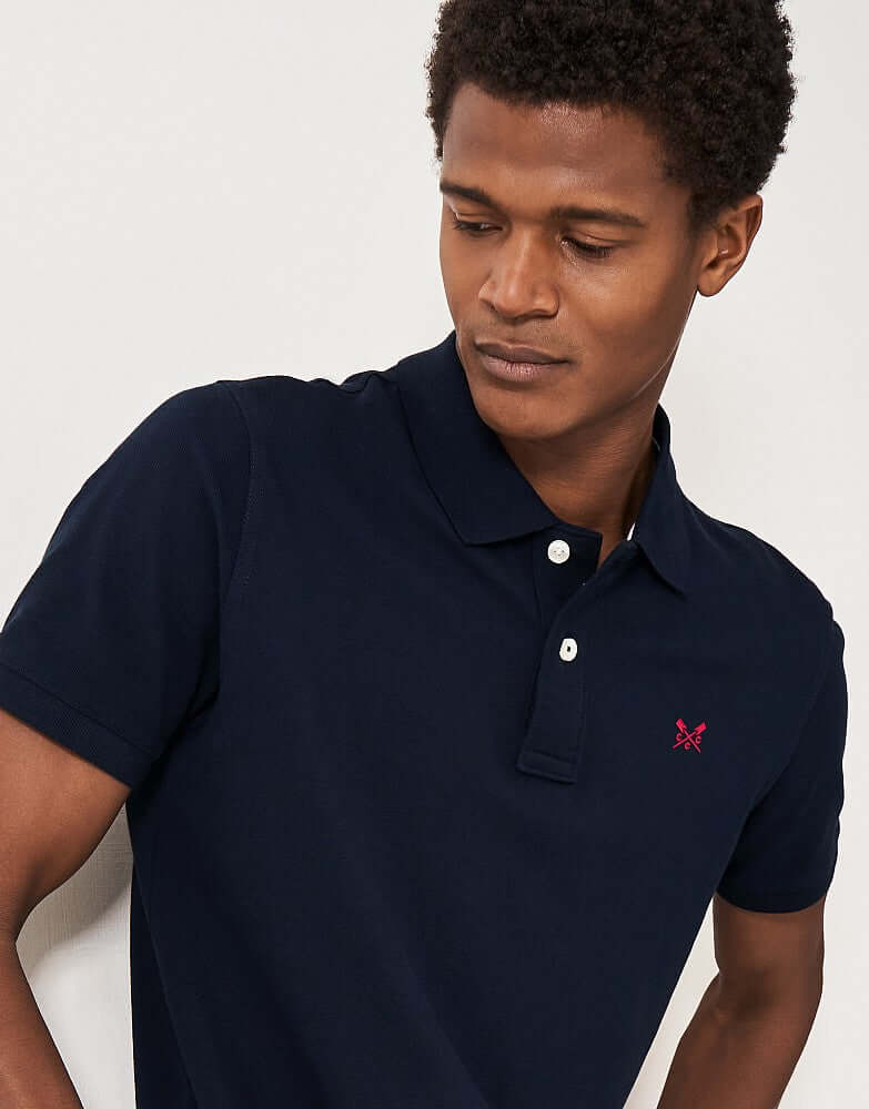 Crew Clothing Classic Pique Polo Shirt - Heritage Dark Navy