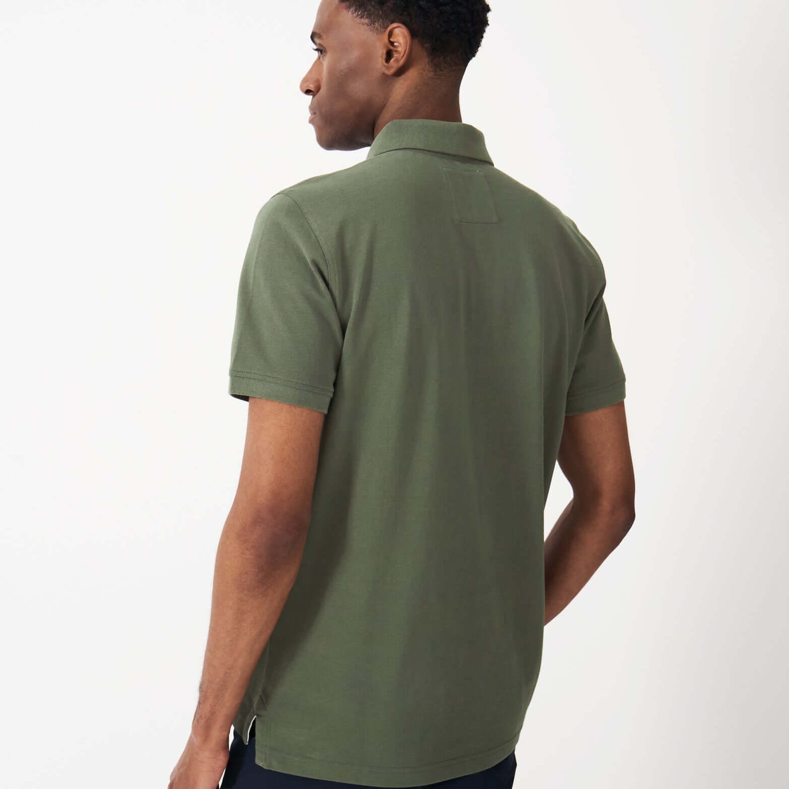 Crew Clothing Men's Classic Pique Polo Shirt – Heritage Olive, 100% Cotton