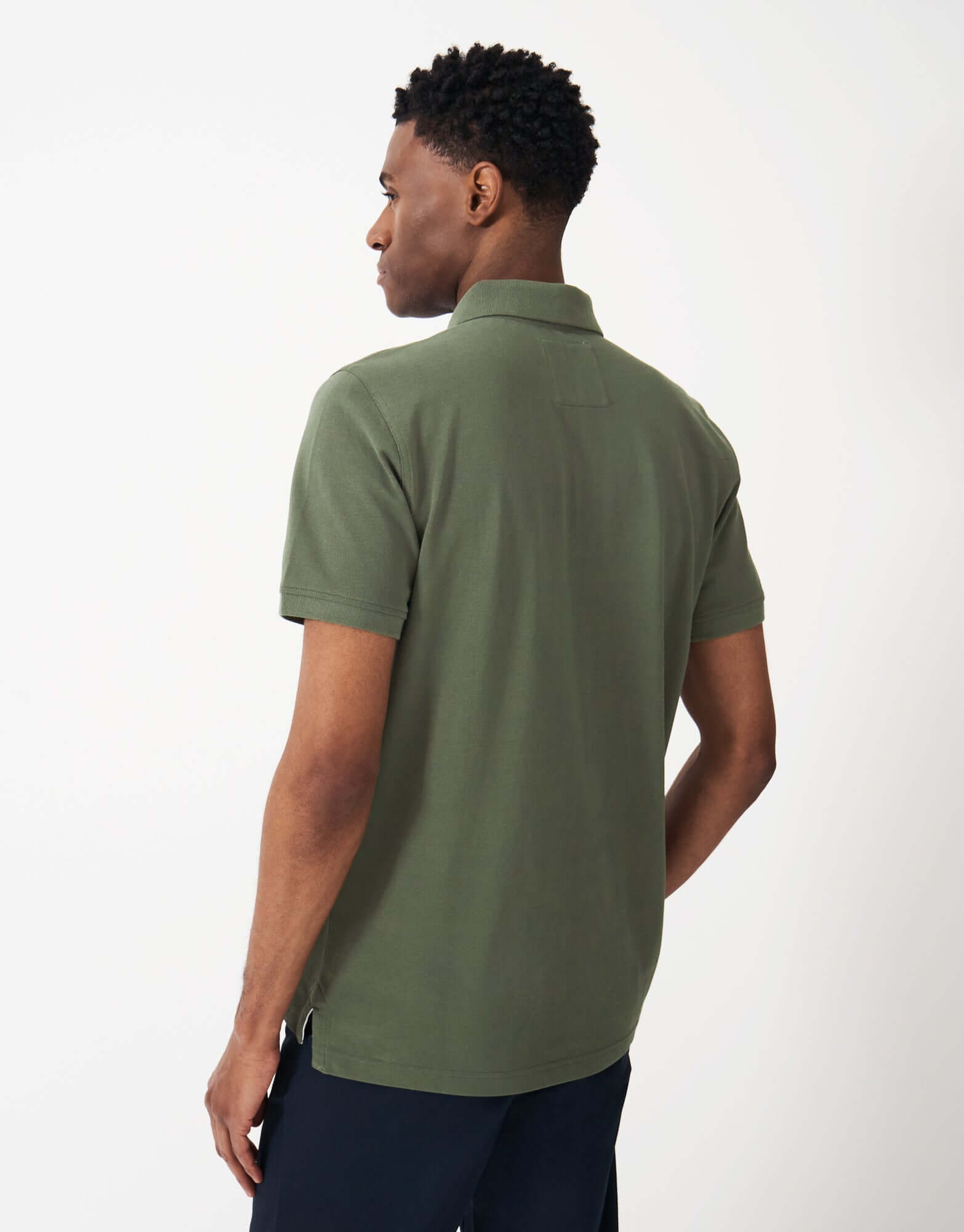 Crew Clothing Men's Classic Pique Polo Shirt – Heritage Olive, 100% Cotton