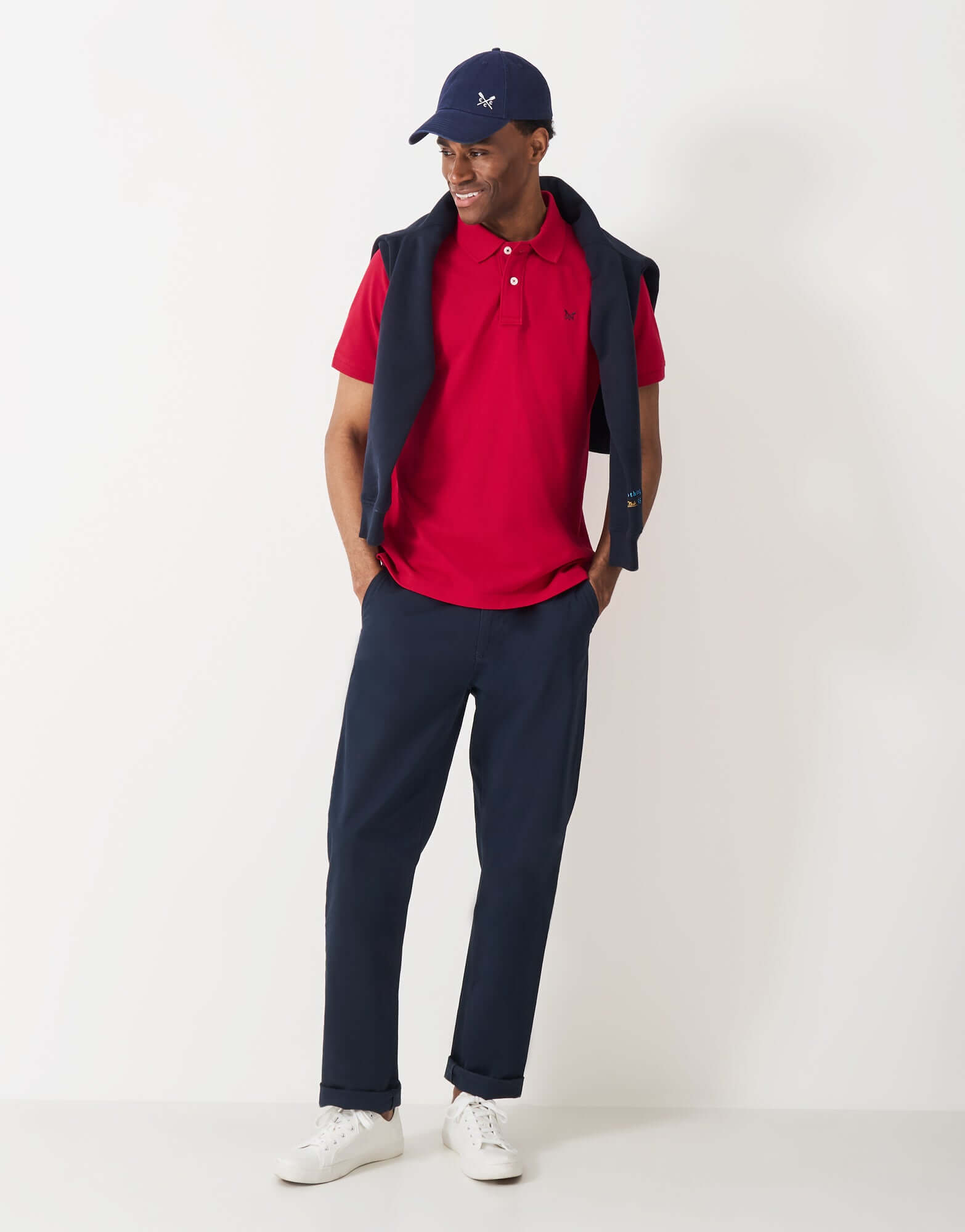 Crew Clothing Men's Classic Pique Polo Shirt – Heritage Red, 100% Cotton