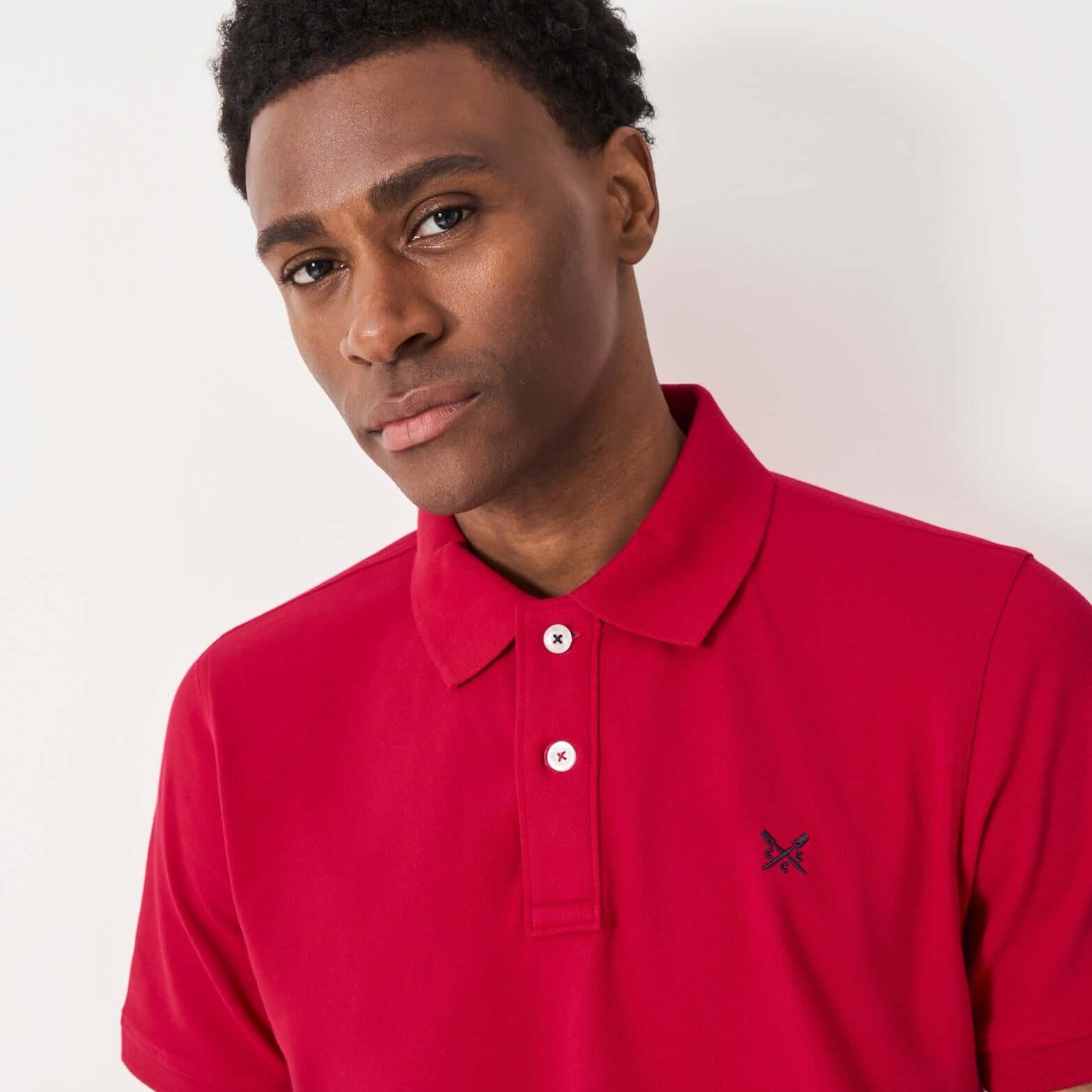 Crew Clothing Men's Classic Pique Polo Shirt – Heritage Red, 100% Cotton