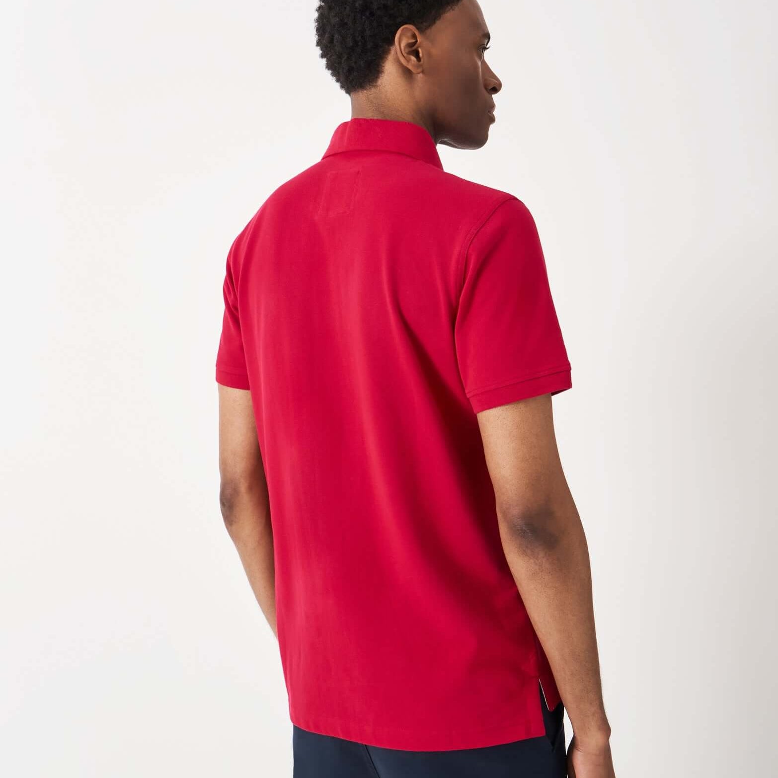 Crew Clothing Men's Classic Pique Polo Shirt – Heritage Red, 100% Cotton