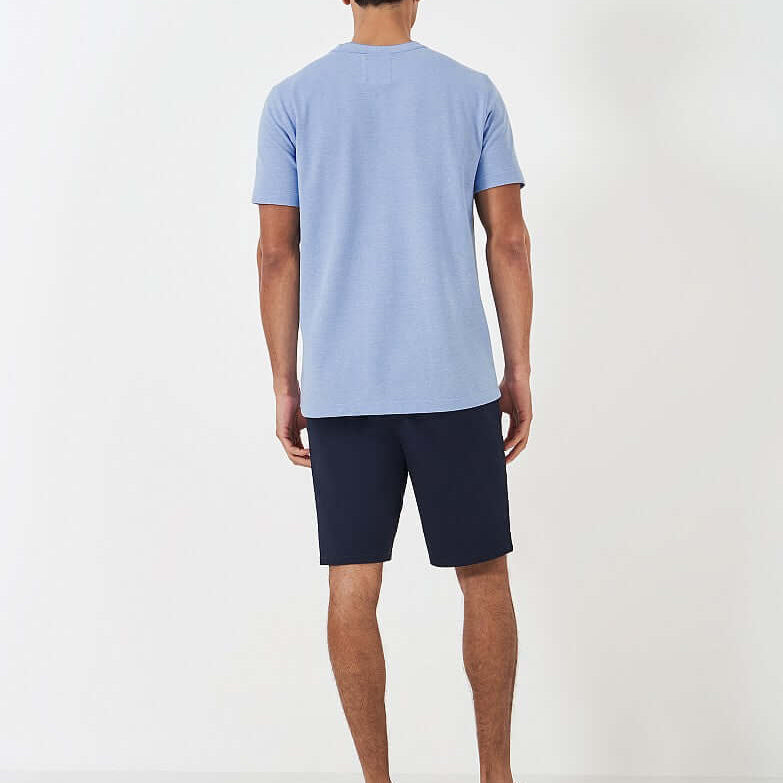 Crew Clothing Oxford Pique Short Sleeve T-Shirt - Heritage Sky White