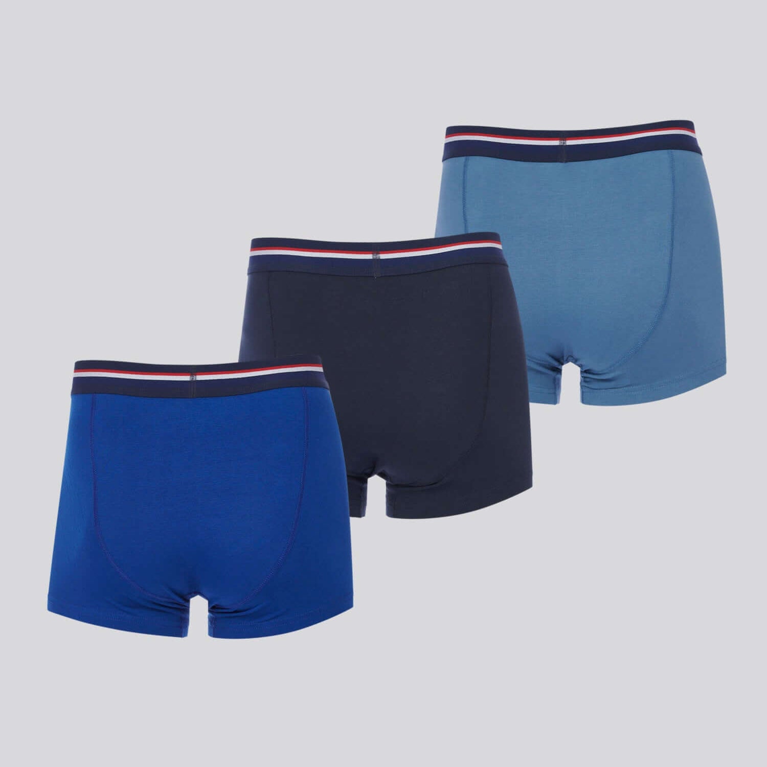 U.S. Polo Assn. 3 Pack Cotton Stretch Multi Trunks - Sodalite Blue