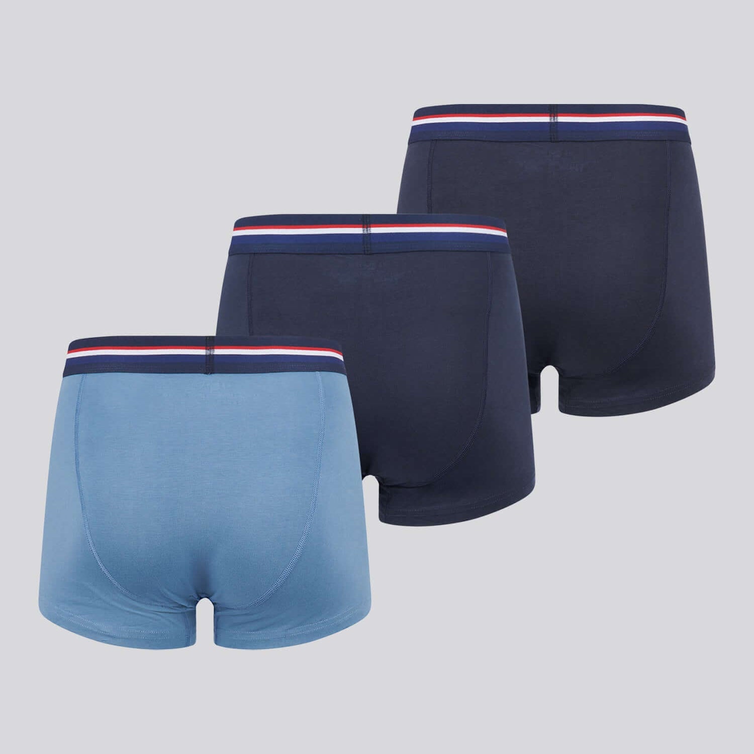 U.S. Polo Assn 3 Pack Cotton Stretch Trunks - Blues