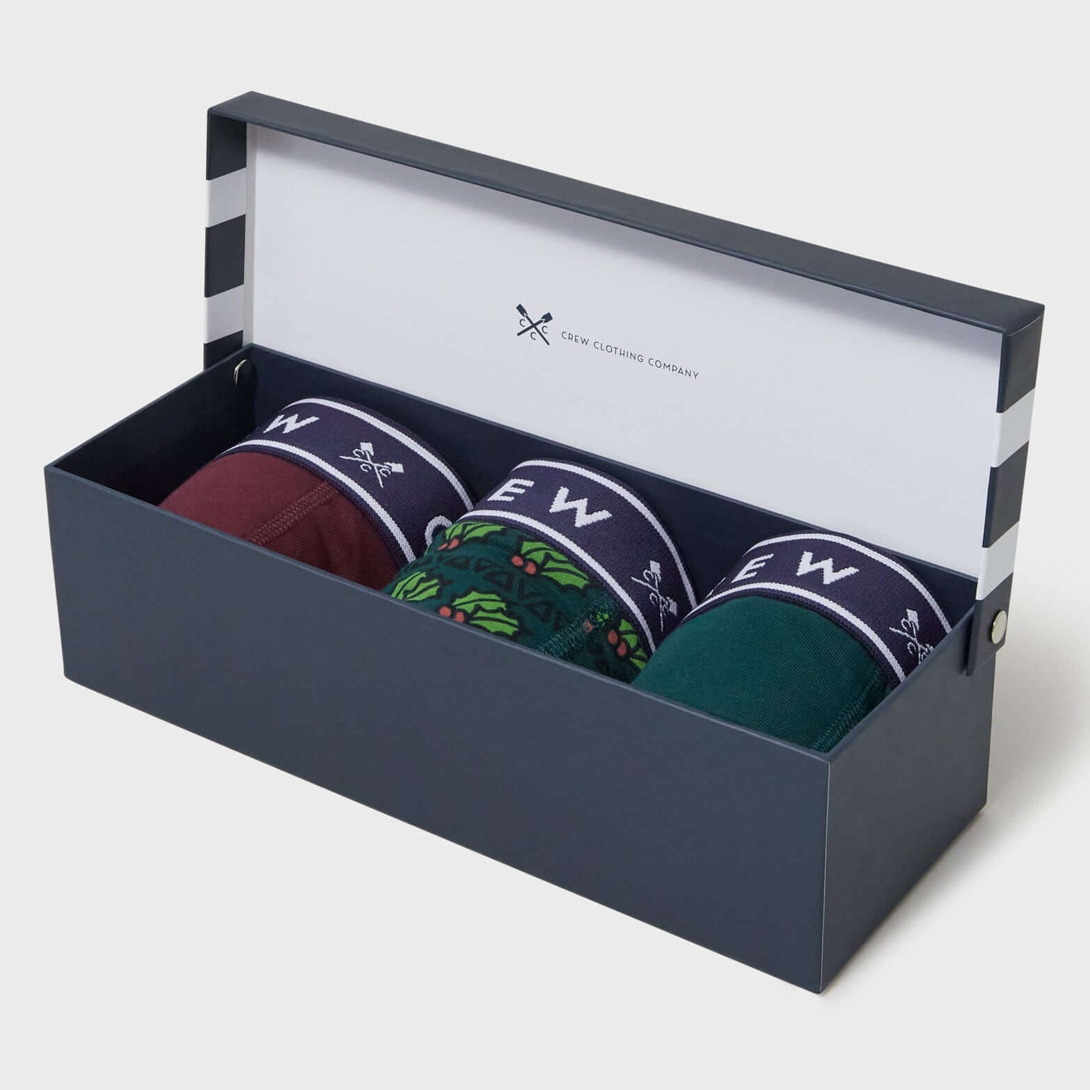 Crew Clothing Cotton 3 Pack Cotton Jersey Trunks - Holy Gift Set