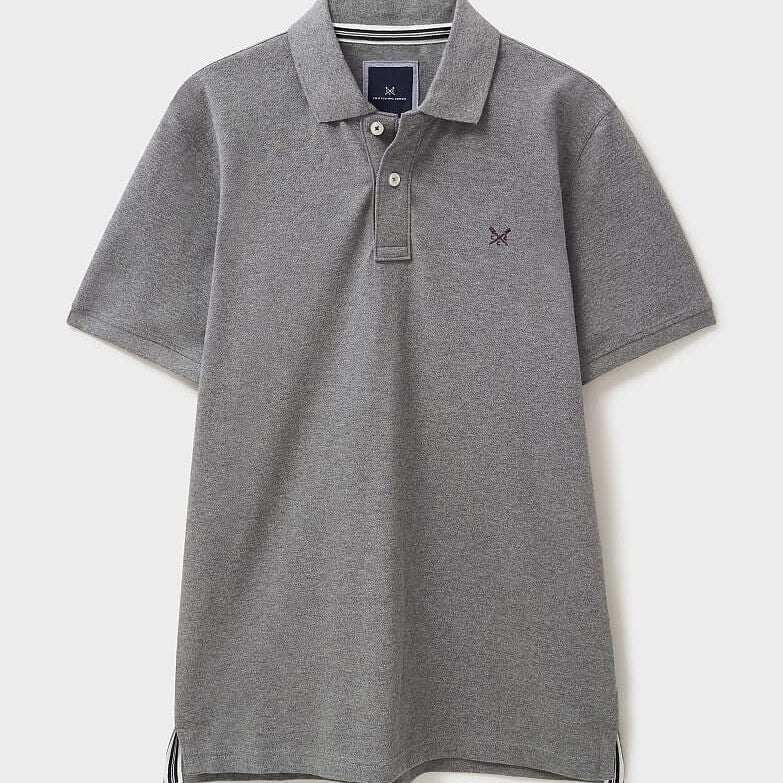 Crew Clothing Classic Pique Polo Shirt - Dark Grey Marl
