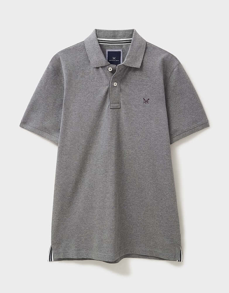 Crew Clothing Classic Pique Polo Shirt - Dark Grey Marl