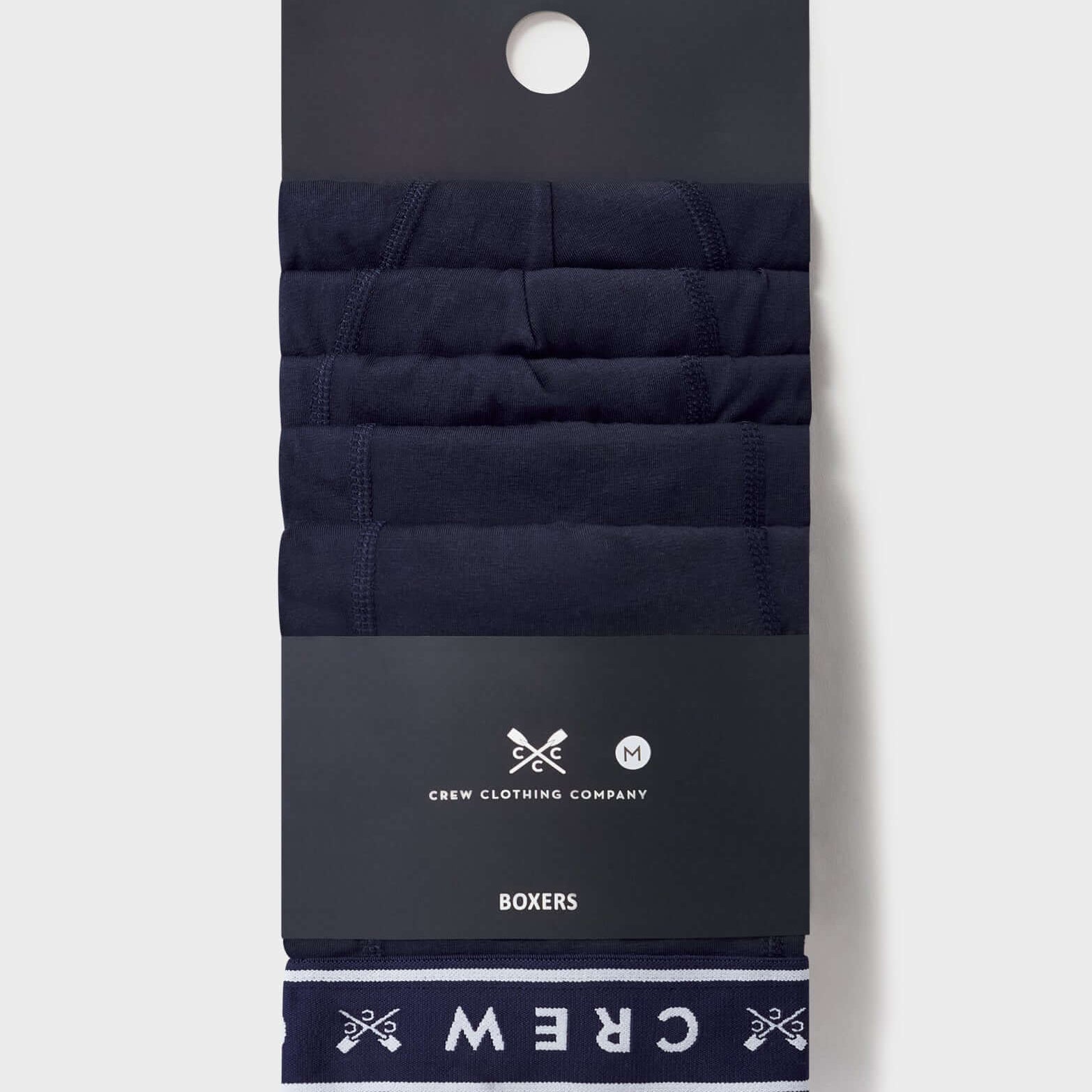 Crew Clothing Cotton 5 Pack Cotton Jersey Boxers - Navy