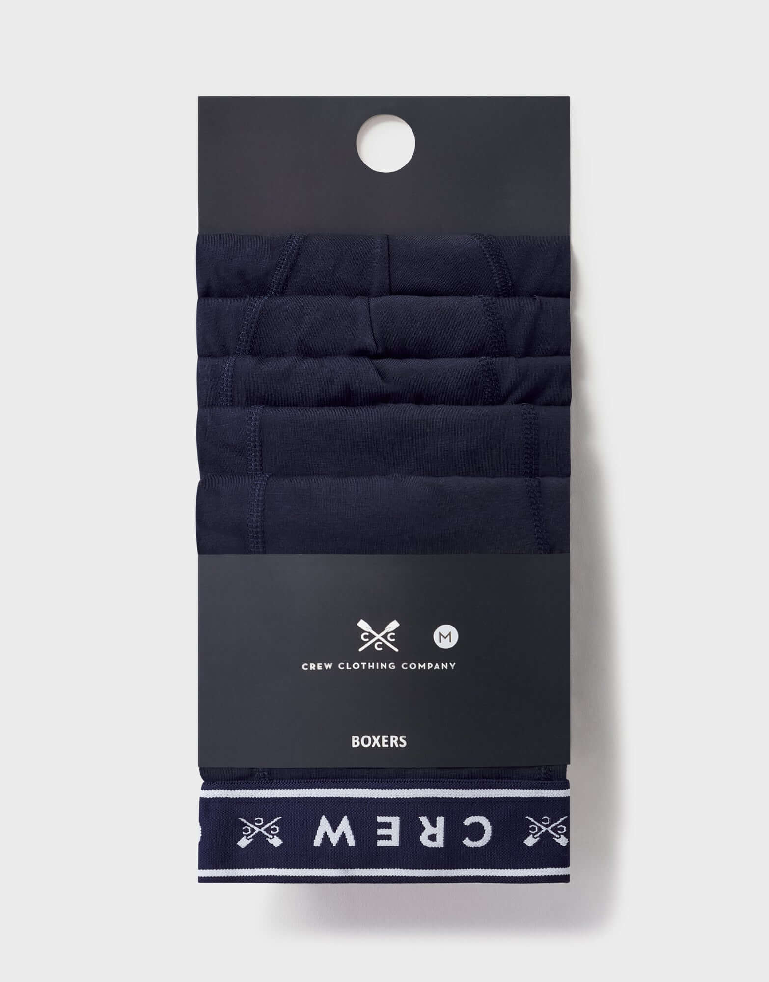 Crew Clothing Cotton 5 Pack Cotton Jersey Boxers - Navy