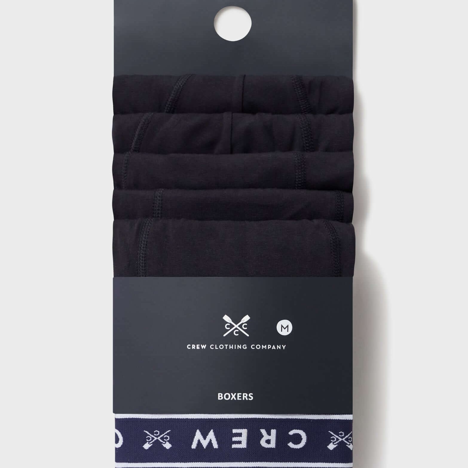 Crew Clothing Cotton 5 Pack Cotton Jersey Boxers - Black