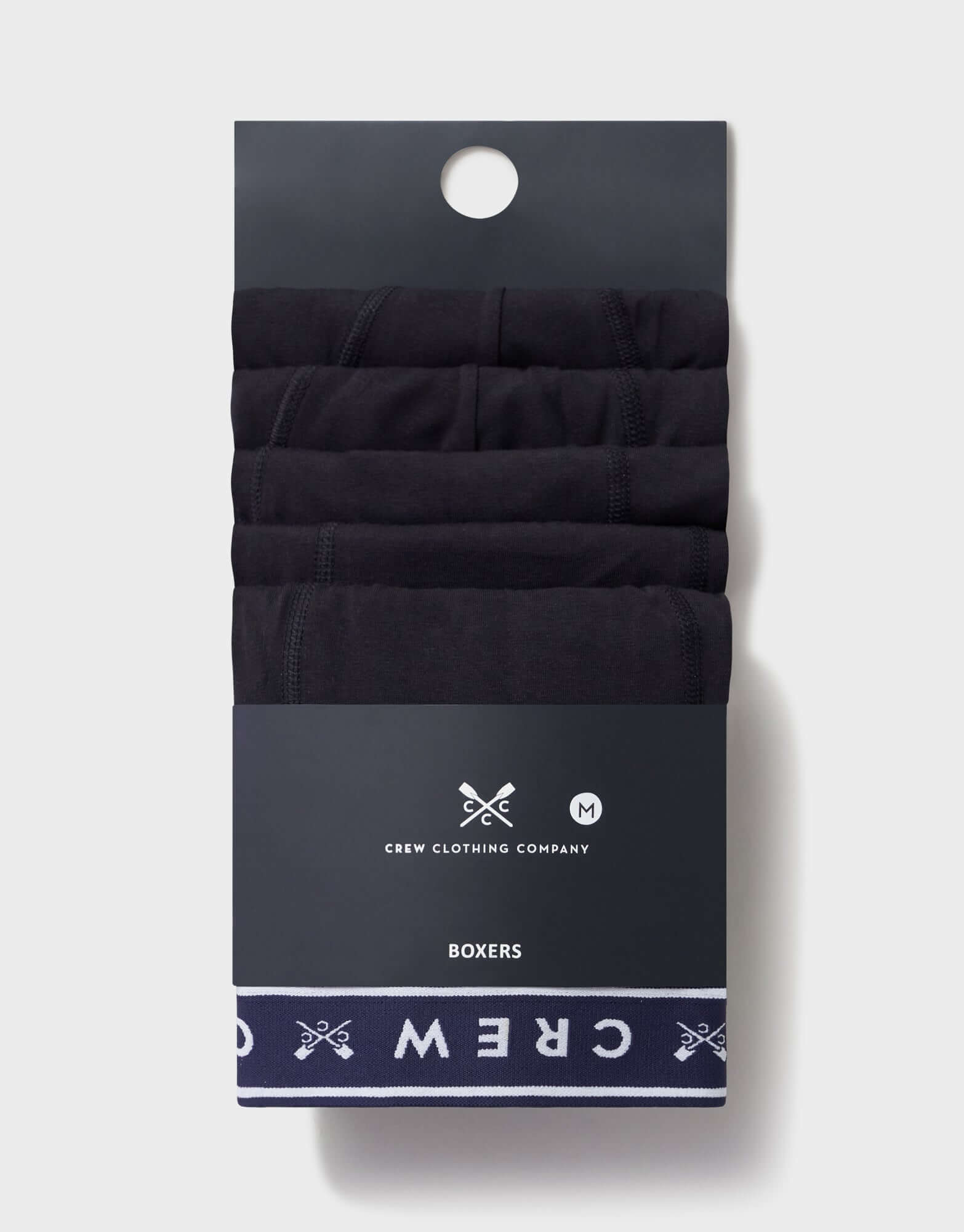 Crew Clothing Cotton 5 Pack Cotton Jersey Boxers - Black
