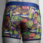 Swole Panda Men’s Bamboo Boxers – Marine Print Eco-Friendly Underwear